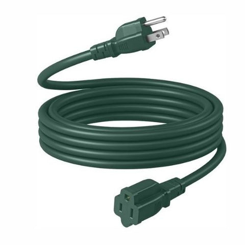 Rallonge électrique extérieure verte de 25 pi