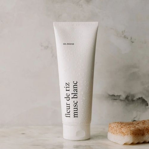 MARÉE CHANDELLE Gel douche "Fleur de riz et musc blanc"