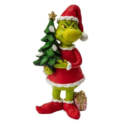 Figurine de grincheux avec sapin
