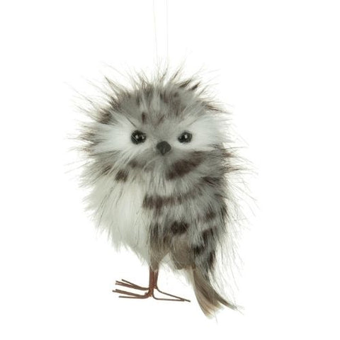 Ornement de hibou noir et blanc