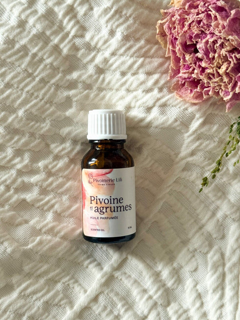 Huile parfumée Pivoine et Agrumes - Pivoinerie de Lili