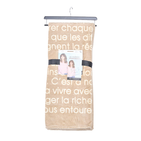Jeté douce en molleton – « La vie » - Collection Chantal Lacroix