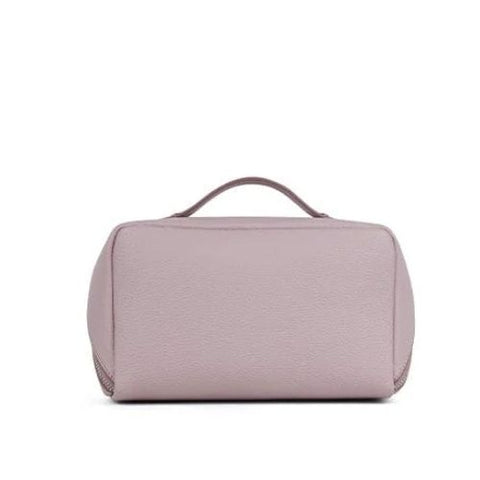 Trousse à maquillage en cuir vegan Jolie blanc rosé - Lambert