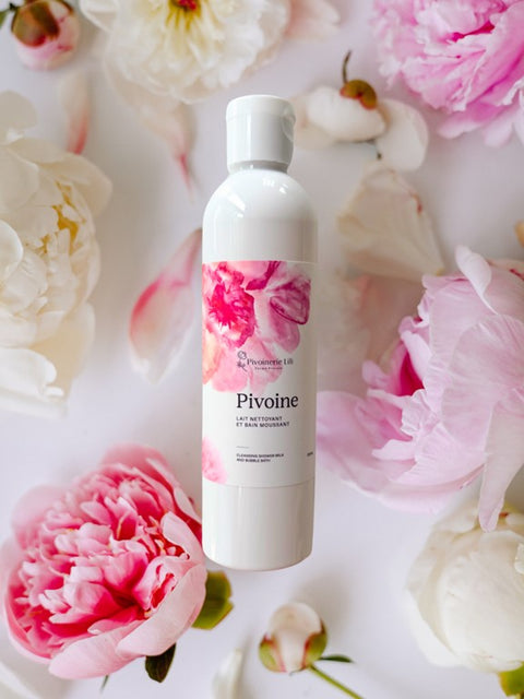 Lait Nettoyant et Bain moussant Pivoine - Pivoinerie de Lili