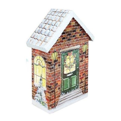 Lampe en forme de maison décorée