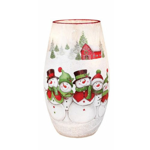 Lampe "Famille de bonhommes de neige"