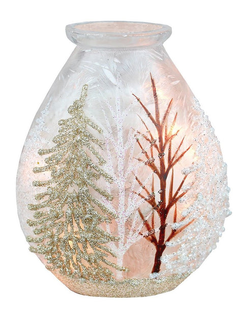 Lanterne à motif hivernal