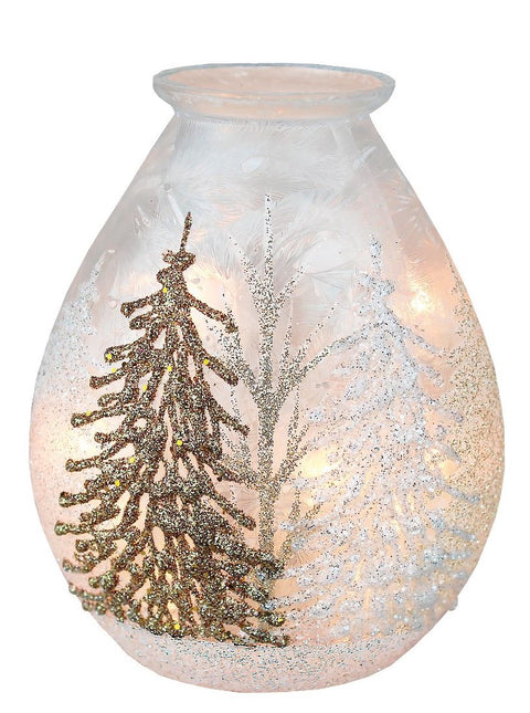 Lanterne à motif hivernal