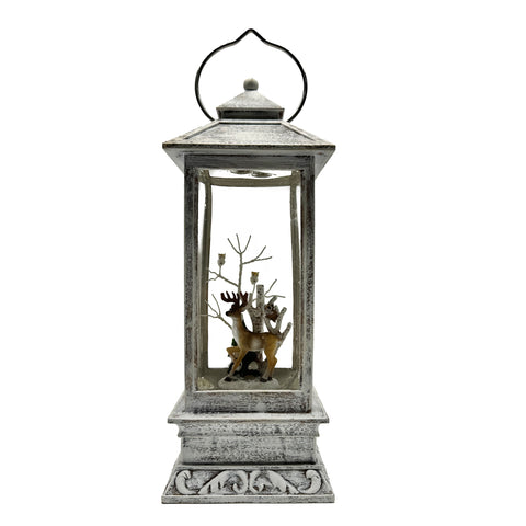 Lanterne décorative avec cerf