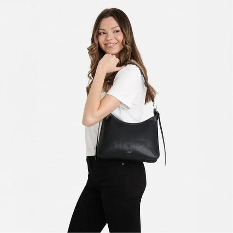 Sac à épaule Léonie 2-en-1 noir - Lambert