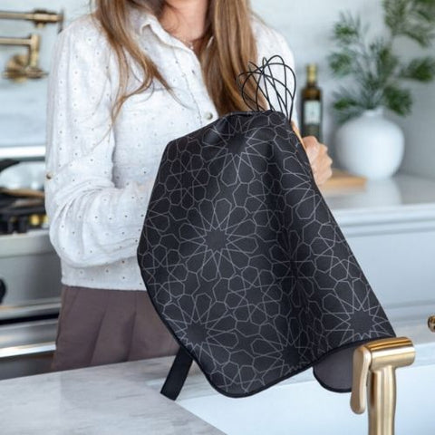 Linge à vaisselle lisse "Noir sombre" - K5 Clothing