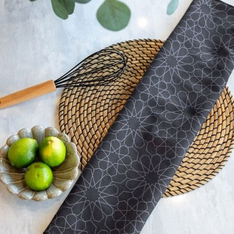 Linge à vaisselle lisse "Noir sombre" - K5 Clothing