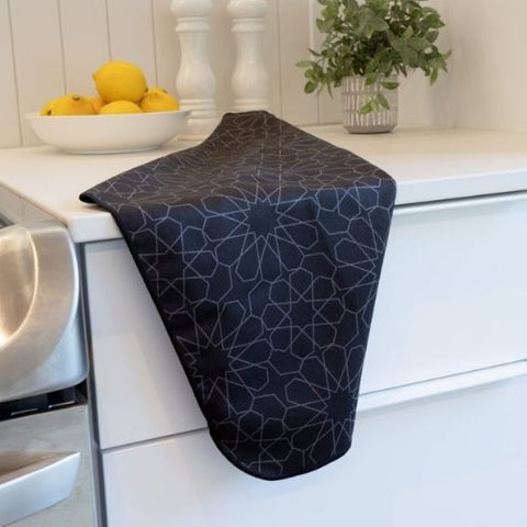Linge à vaisselle lisse "Noir sombre" - K5 Clothing
