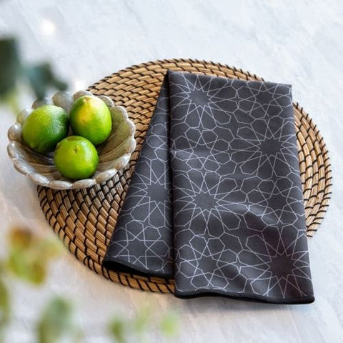 Linge à vaisselle lisse "Noir sombre" - K5 Clothing