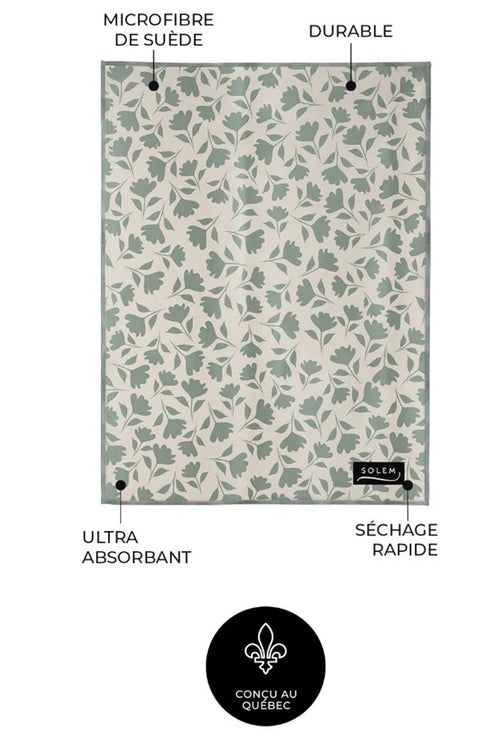 Linges vitres et miroirs Mousse de Tilleul – Lot de 2 - SOLEM