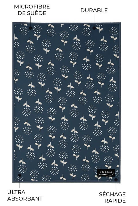 Linges à vaisselle Nature Indigo – Lot de 2 - SOLEM