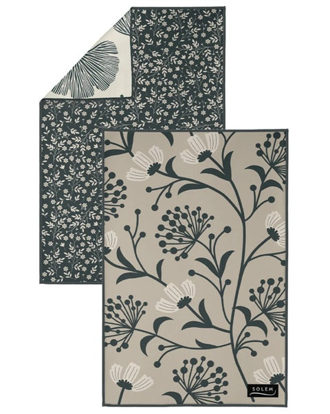 Linges à vaisselle Fleurs de Velours – Lot de 2 - SOLEM