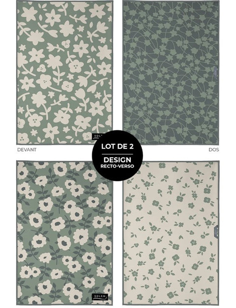 Linges à vaisselle Herbier Sauvage – Lot de 2 - SOLEM