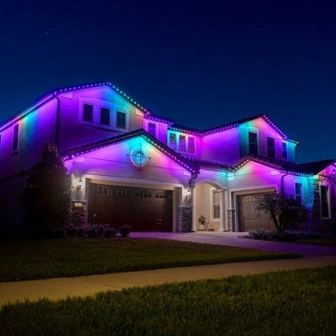 Lumières d’avant-toit permanentes à DEL multicolores