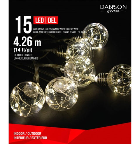 Jeu de 15 lumières blanc chaud