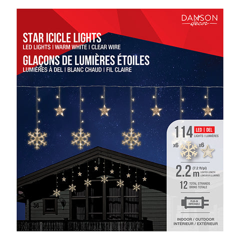 Jeu de 12 lumières blanc chaud