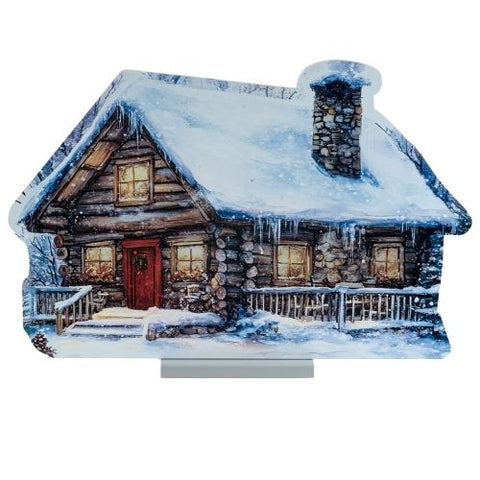 Décoration de chalet illuminé