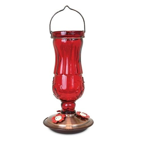 Mangeoire en verre vintage