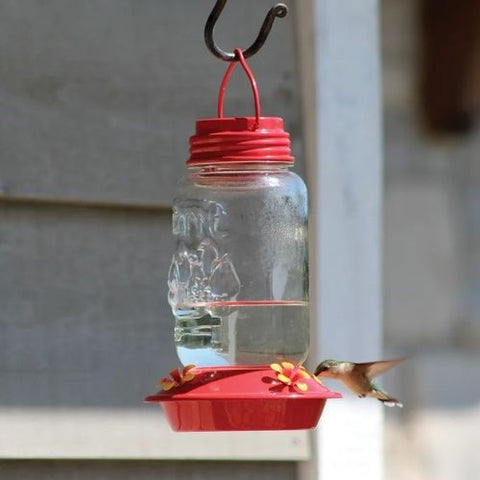 Mangeoire d'oiseaux de style pot Mason