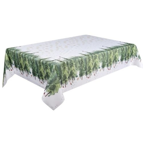 Nappe Forêt de sapins verte