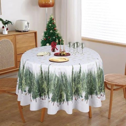 Nappe Forêt de sapins verte
