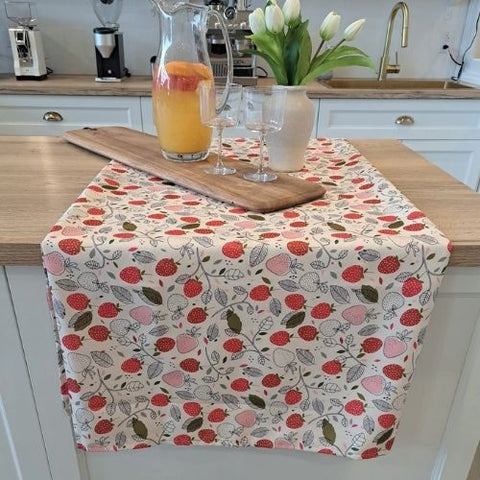 Nappe imprimé "Fragaria"