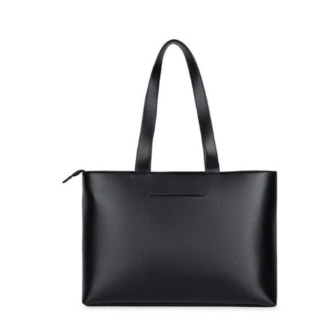 Sac fourre-tout en cuir vegan Danyka noir - Lambert