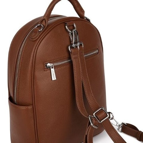Sac à dos 3-en-1 Maude en cuir vegan noisette - Lambert
