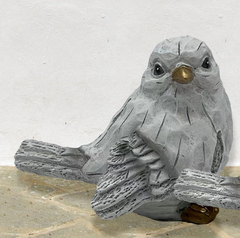 Oiseau en bois simulé bec doré