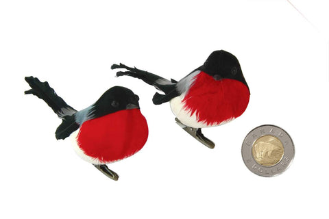 Oiseau décoratif noir et rouge