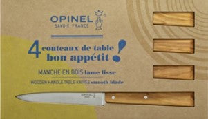 Coffret Opinel Bon Appétit – 4 Couteaux de Table