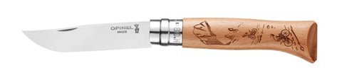 Couteau No 08 - Gravure Sport Montagne - OPINEL