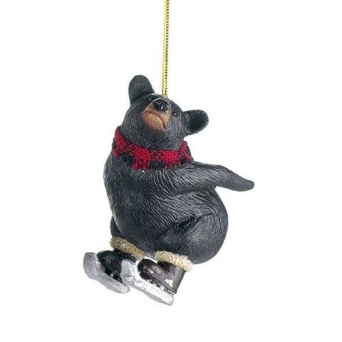 Ornement d'ours s'apprêtant à tomber