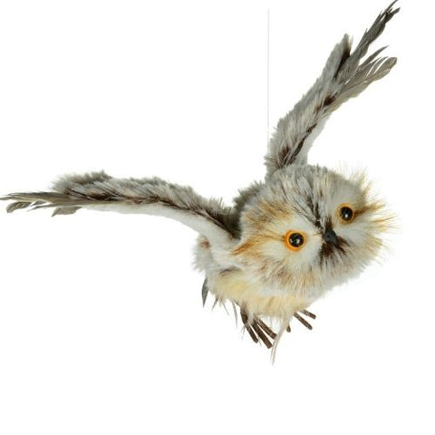 Hibou décoratif aux ailes déployées