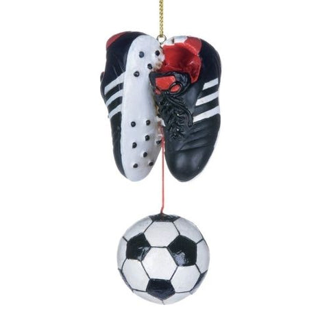 Ornement de ballon et souliers de soccer