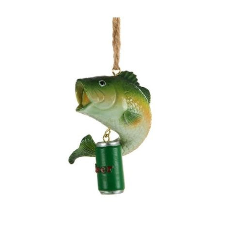 Ornement poisson avec bière