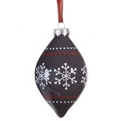 Boule de Noël scandinave noire