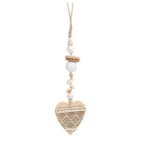 Coeur à suspendre en bois