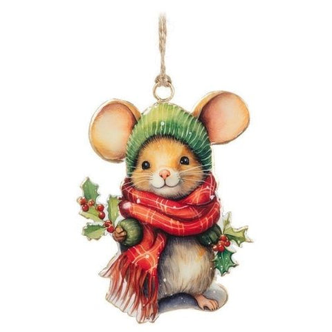 Ornement souris d’hiver