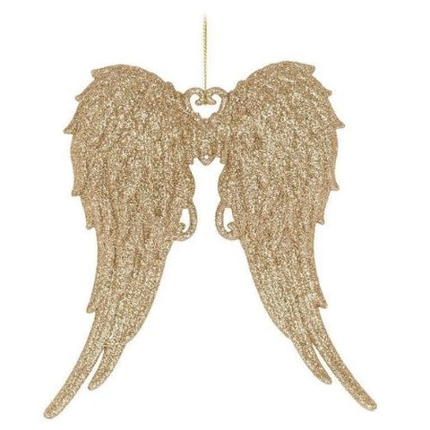 Ornement ailes d’ange scintillantes
