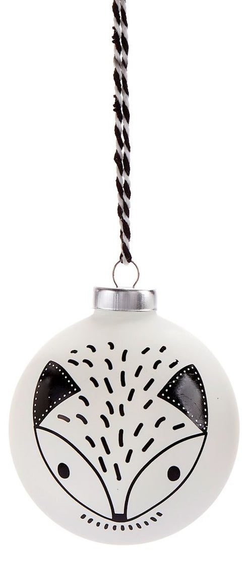 Boule de Noël avec motif renard