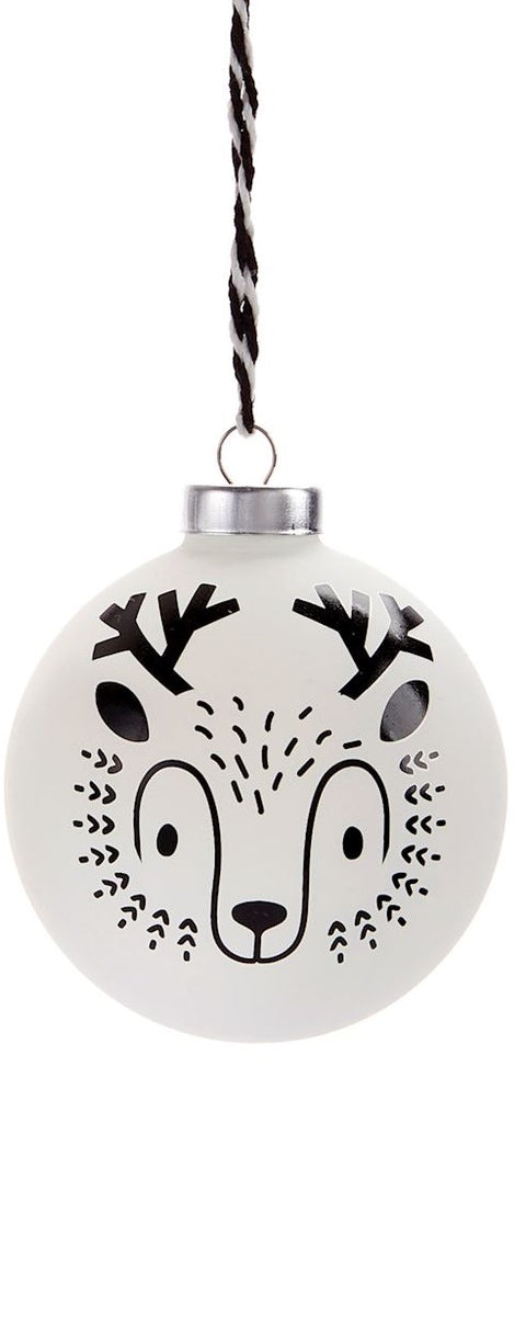 Boule de Noël à motif de cerf