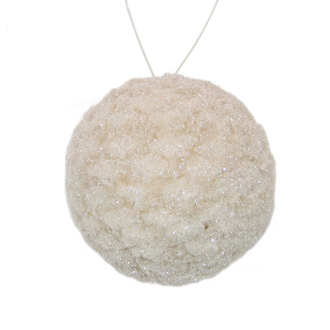 Ornement boule champagne givrée