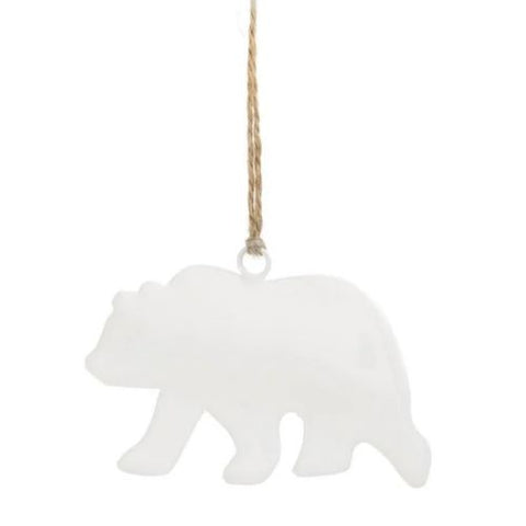 Ornement d'ours blanc