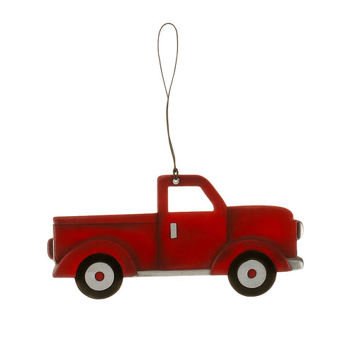 Ornement de camion rouge